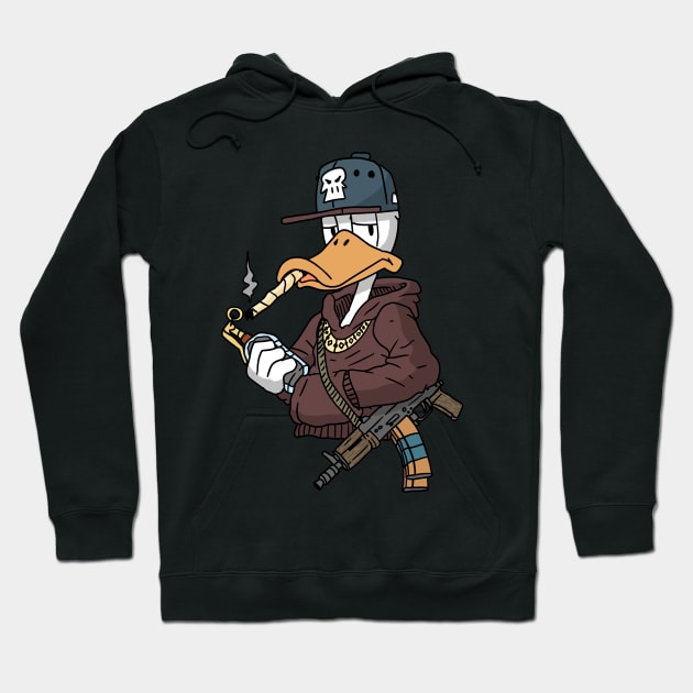 gangsta duck Hoodie by JJadx